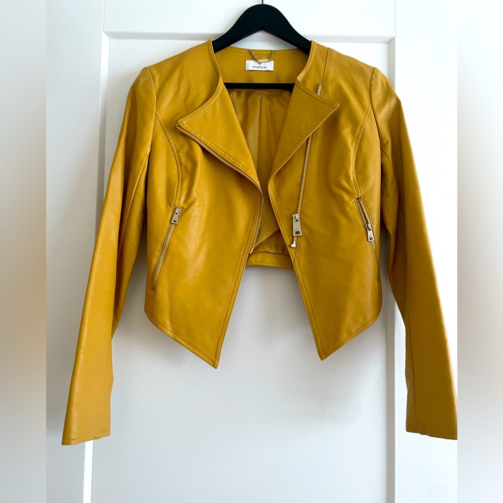 Motivi Vegan Leather Jacket